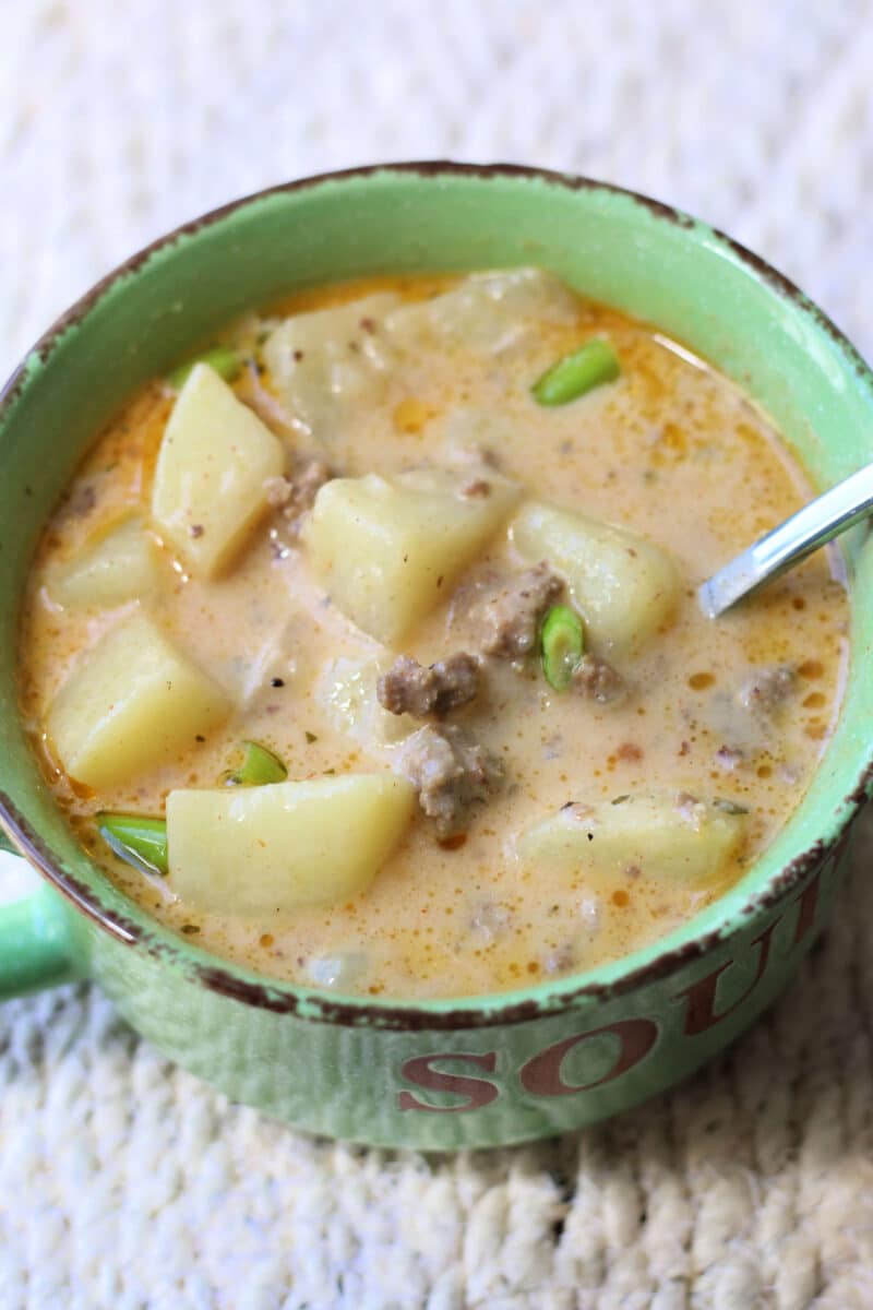 Ranch Cheesy Beef and Potato Soup