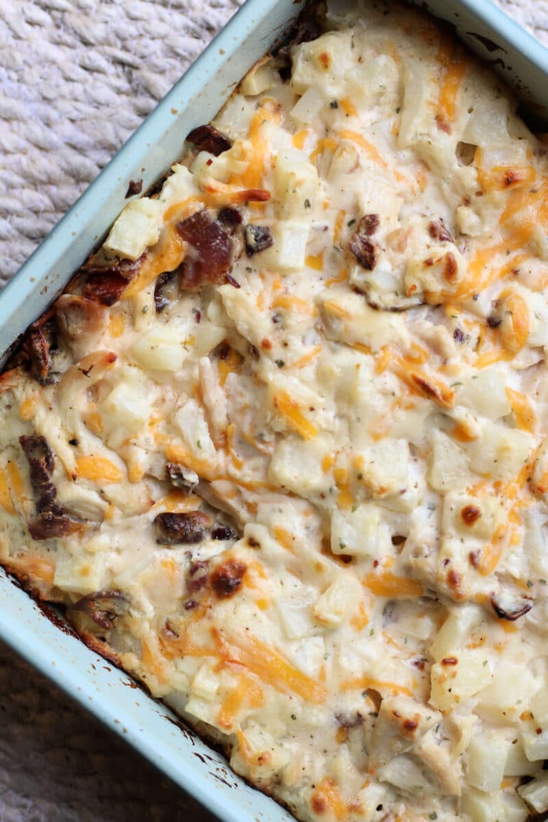 Loaded Chicken Hashbrown Casserole