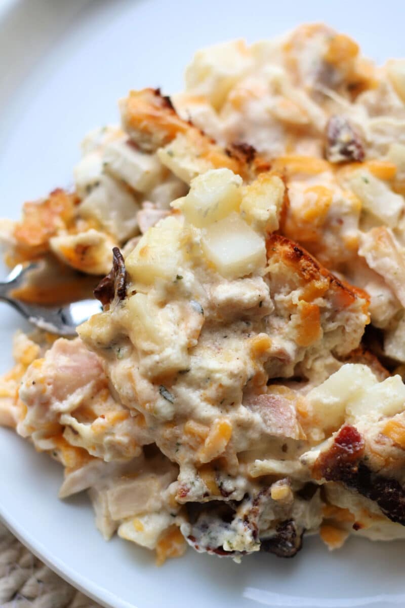 Loaded Chicken Hashbrown Casserole