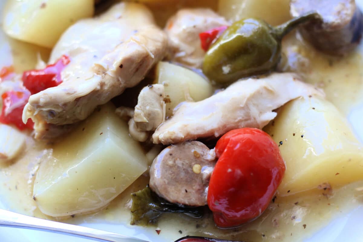 Crockpot Chicken Scarpariello