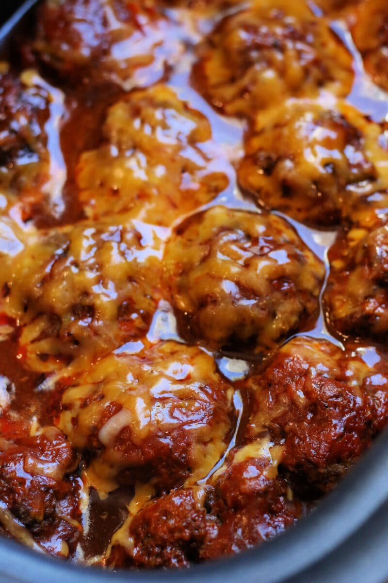 Slow Cooker Enchilada Meatballs