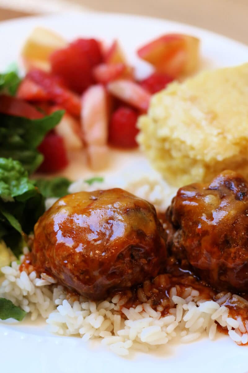 Slow Cooker Enchilada Meatballs