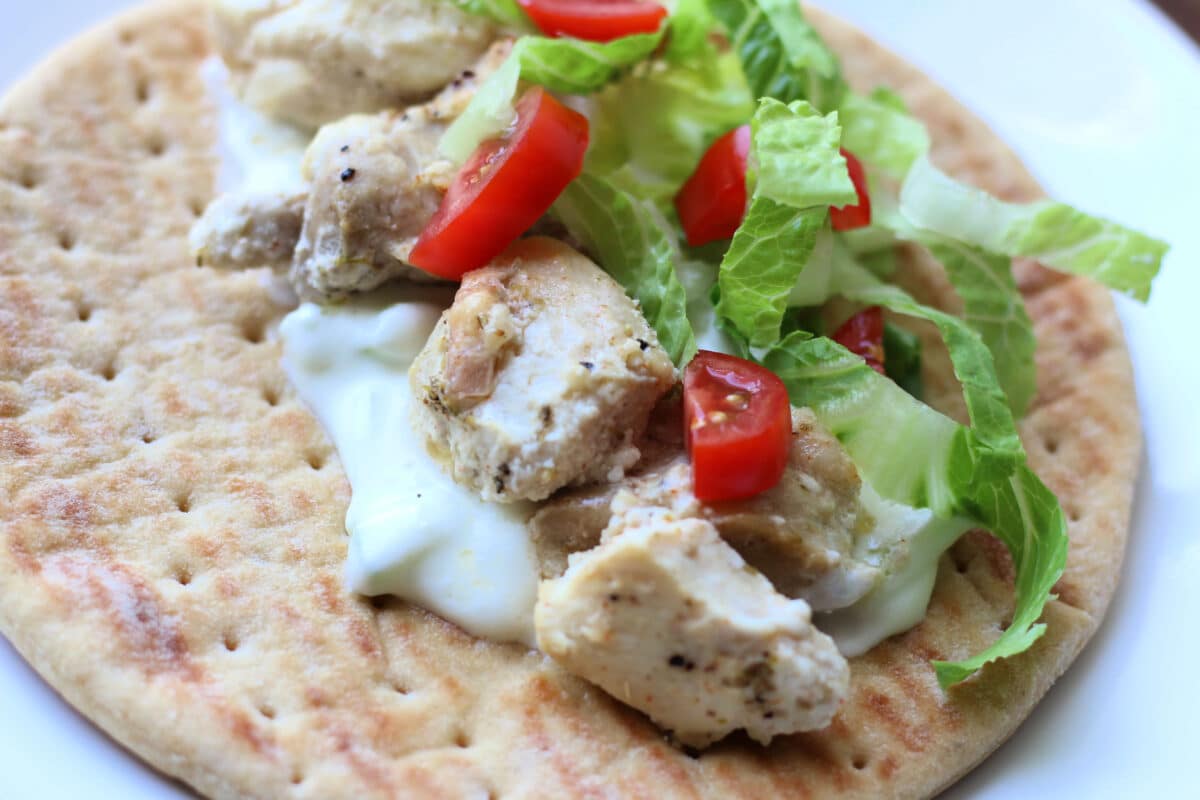 Summertime Sheet Pan Chicken Gyros