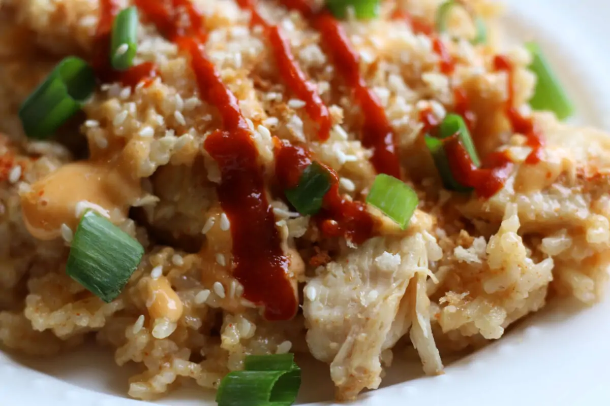 Bang Bang Cheesy Chicken Casserole