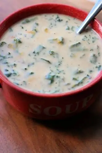 Cheddar Garlic Herb Potato Soup